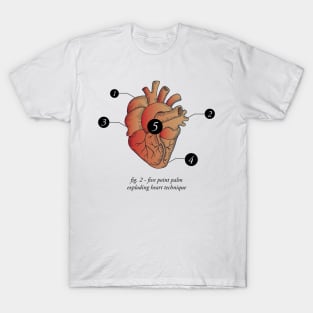 Five Point Palm Exploding Heart Technique T-Shirt